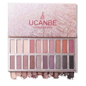 UCANBE 20 Colors Nude Eyeshadow Palette High Pigmented Shimmer Matte Metallic